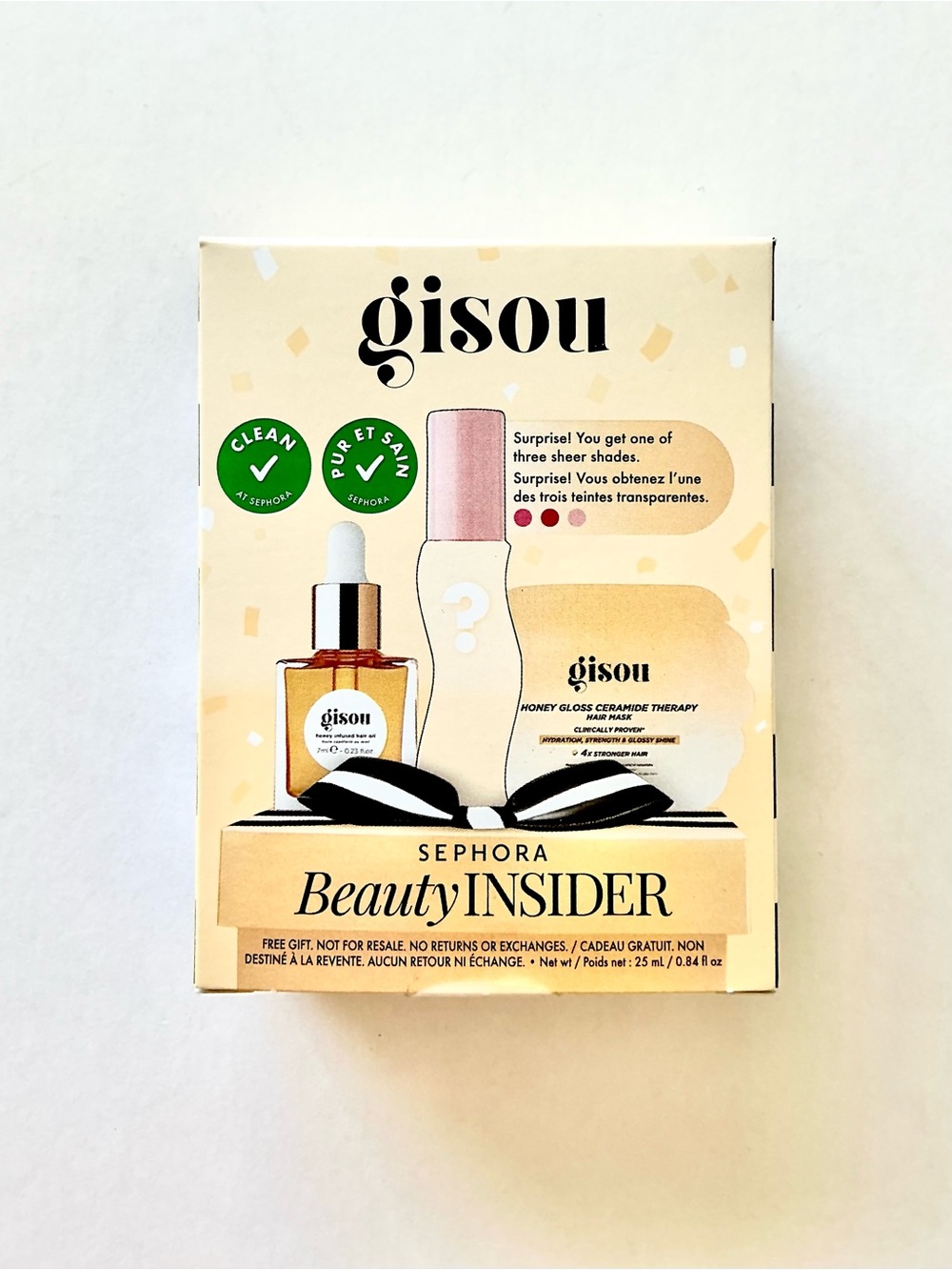 Gisou • The Honey Hive • Birthday Gift Set • Lip Oil Gloss, Hair Oil, Hair Mask